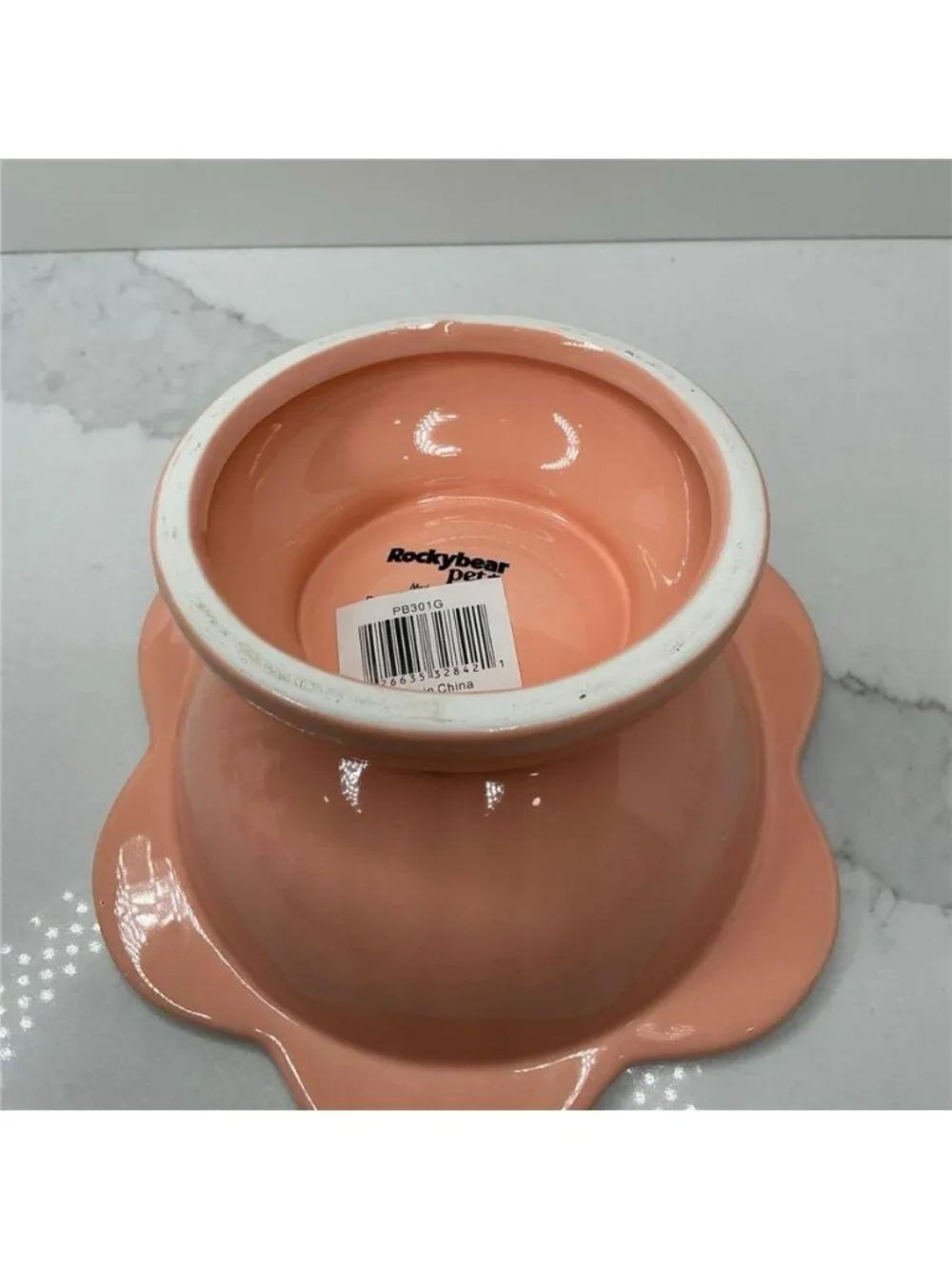 Rare Rockybear Pets Ceramic Food Bowl Elevated 4